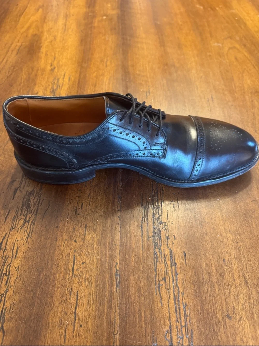 Allen Edmonds Colton Cap Toe Oxford Dress Shoes Black Leather Men’s 8.5 D 3310